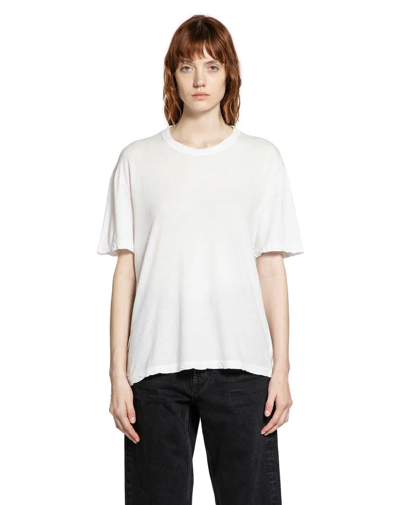James Perse Crepe Jersey Oversized T-Shirt White