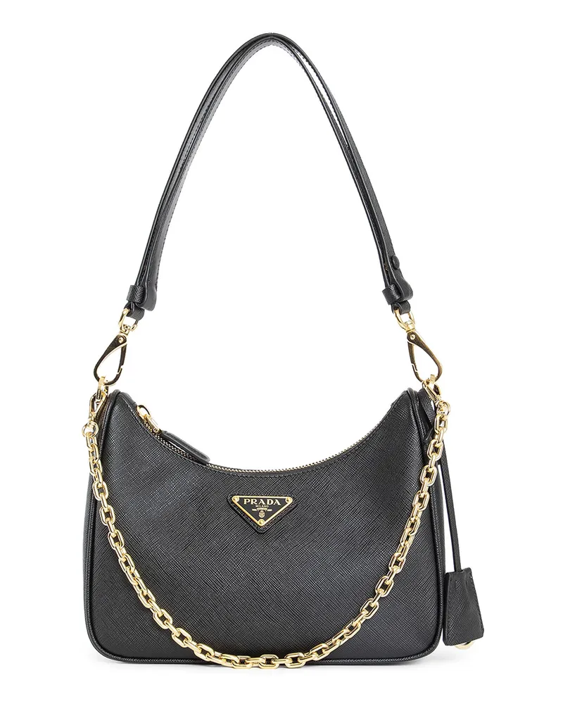 Prada Re-Edition Saffiano leather mini-bag Black