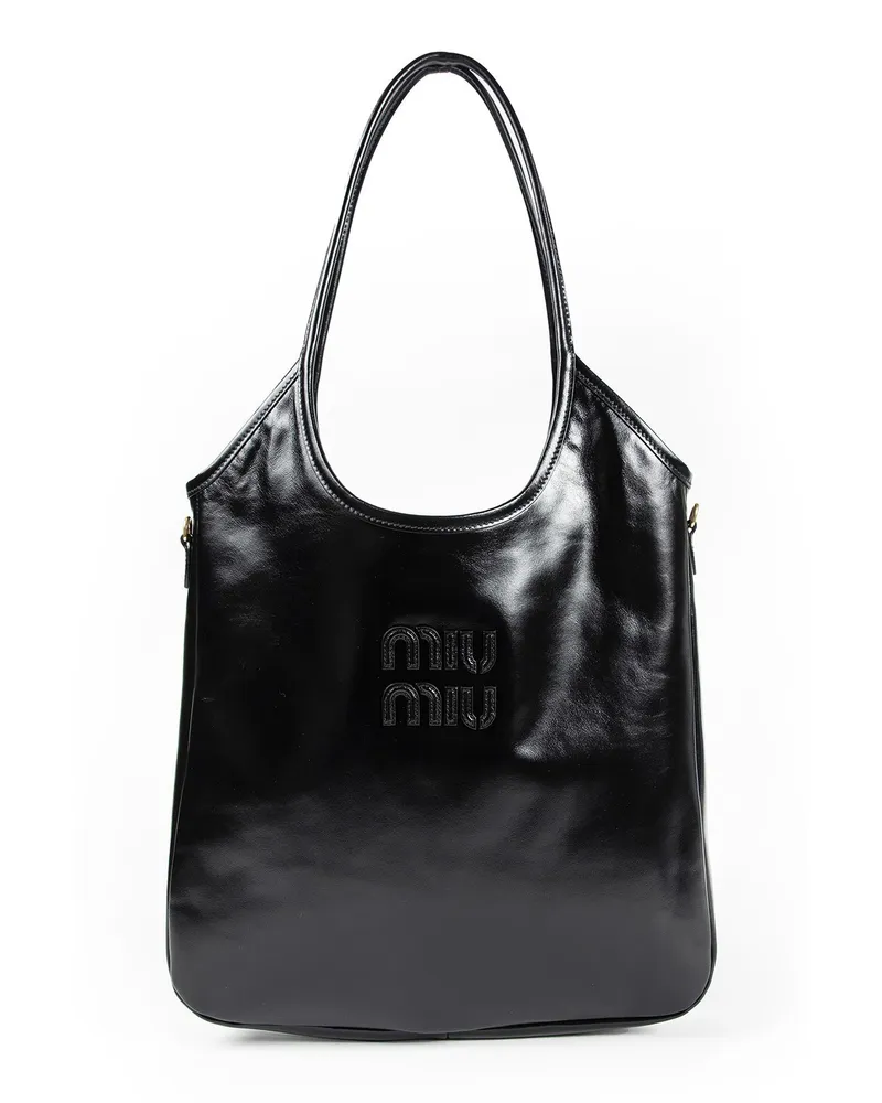 Miu Miu Ivy Leather Bag Black