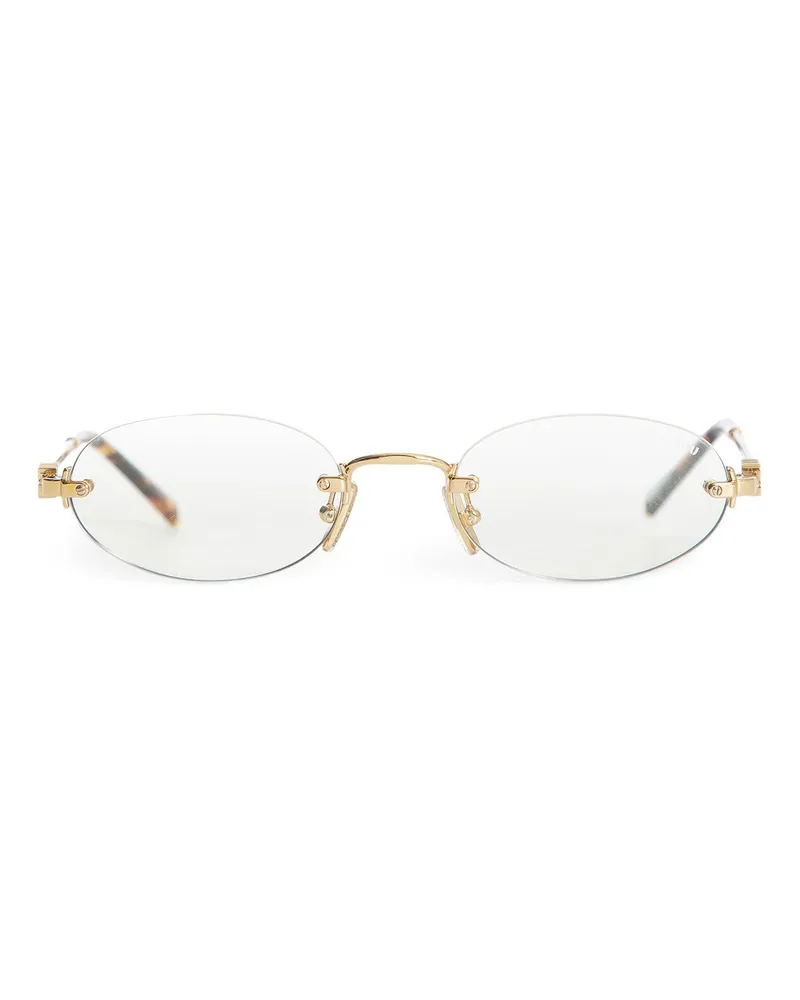 Miu Miu Logo Sunglasses Gold