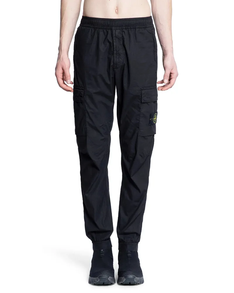 Stone Island s0003 Cargo Trousers Black