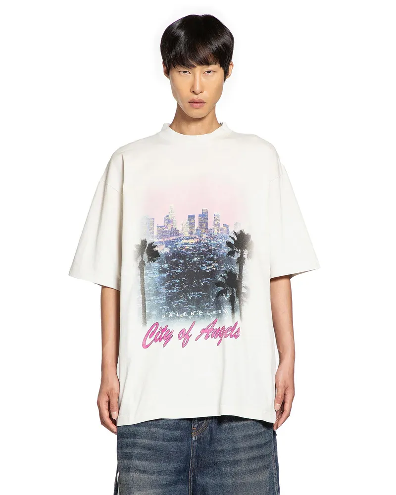 Balenciaga City Of Angels T-Shirt Medium Fit Off-white