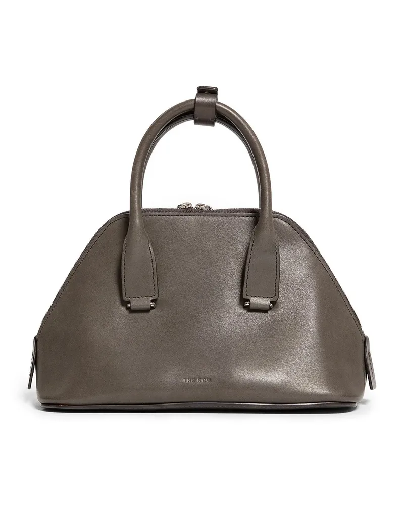 The Row Mini borsa Devon in pelle Grey