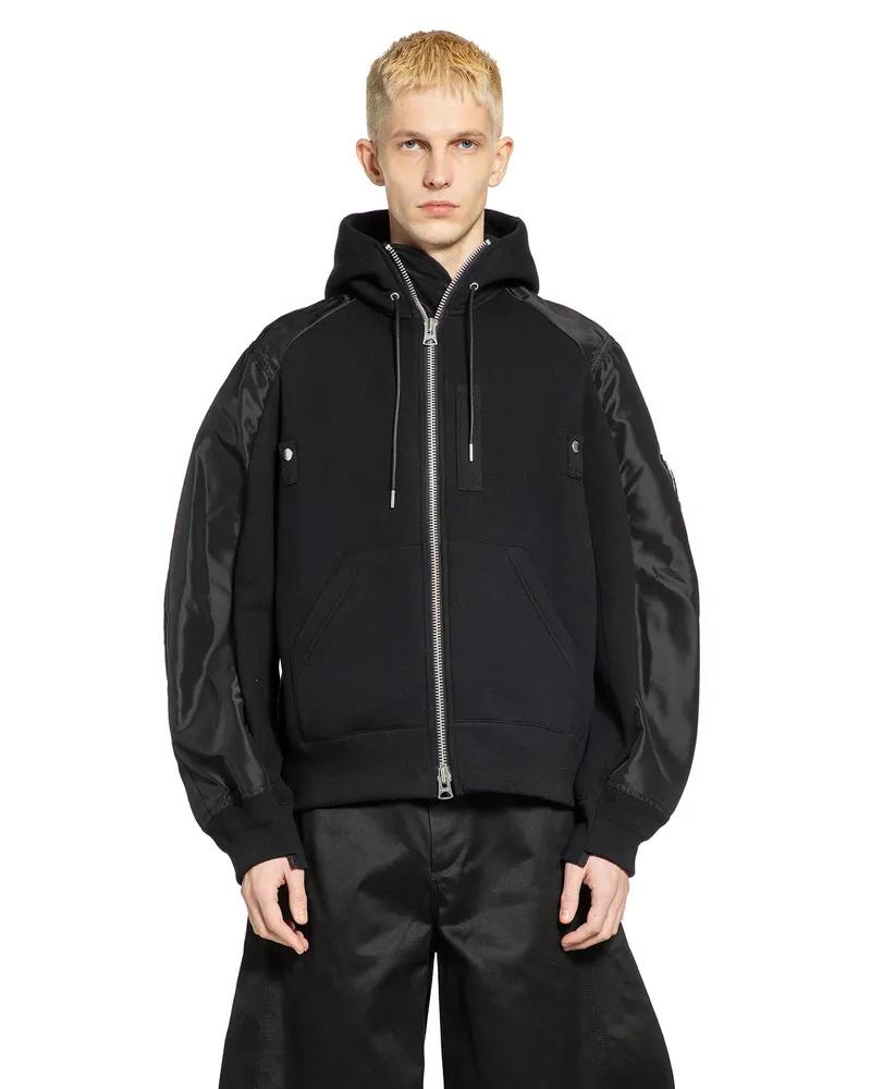 Sacai Sponge Sweat Hoodie Black