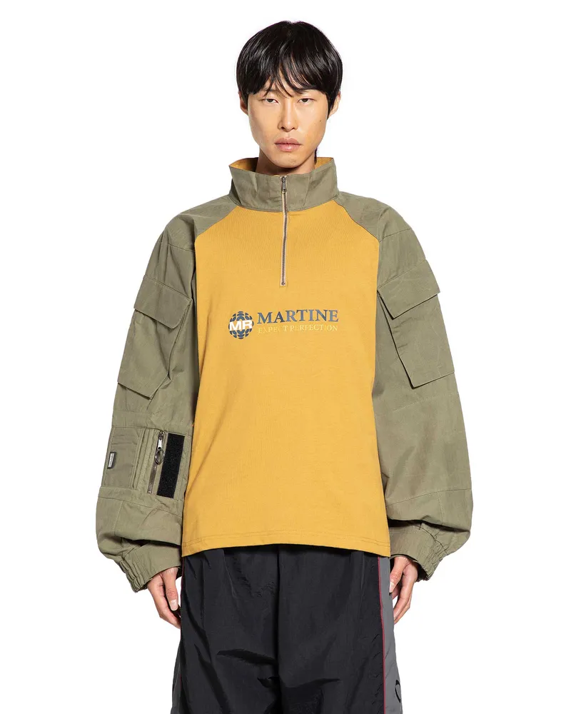 Martine Rose Shrunken Utility Sleeve Shirt Multicolor