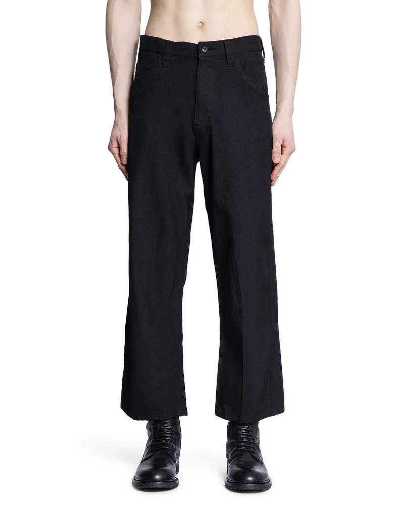 Junya Watanabe 5 Pocket Nylon Denim Cropped Pants Black