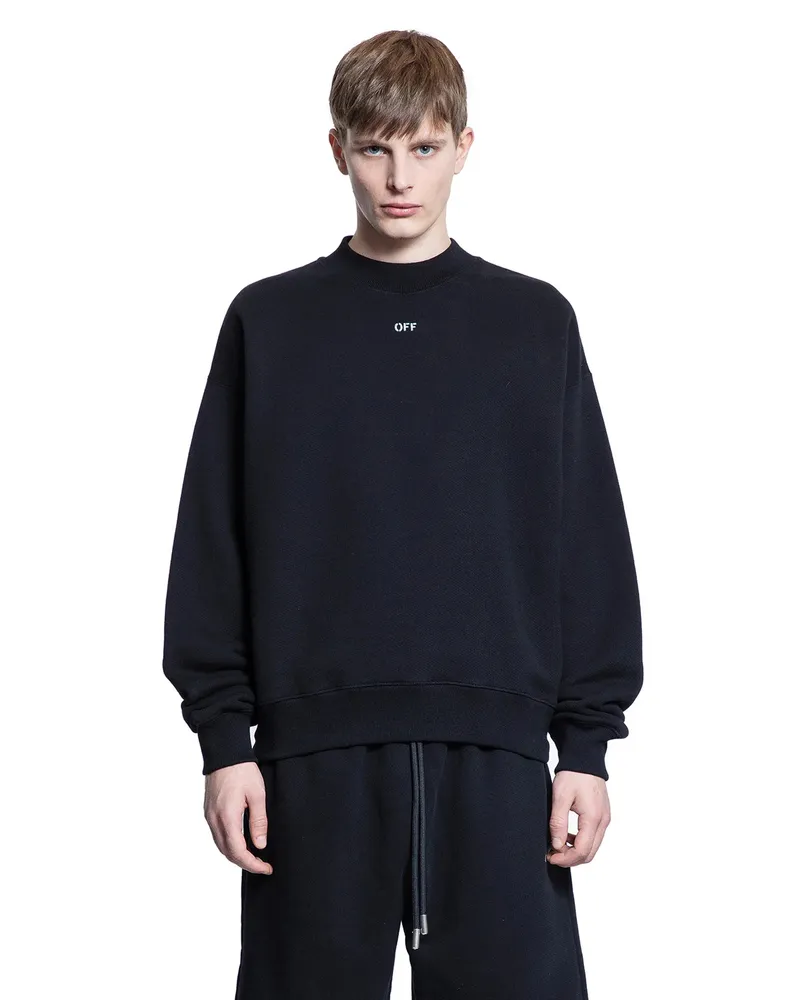 OFF-WHITE MAN BLACK SWEATSHIRTS Black