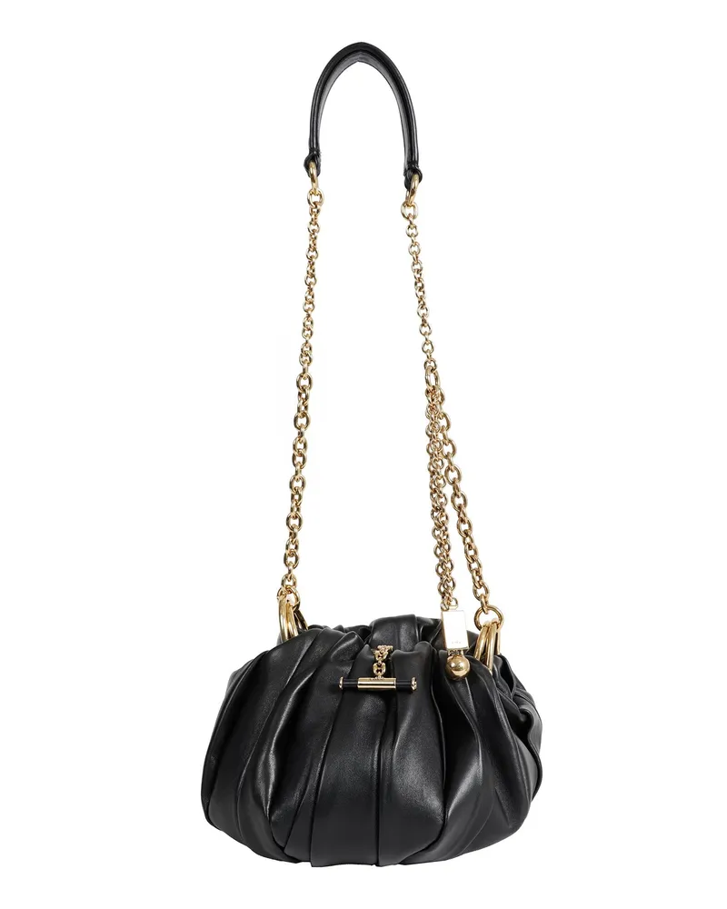 Chloé Plissé Shoulder Bag Black