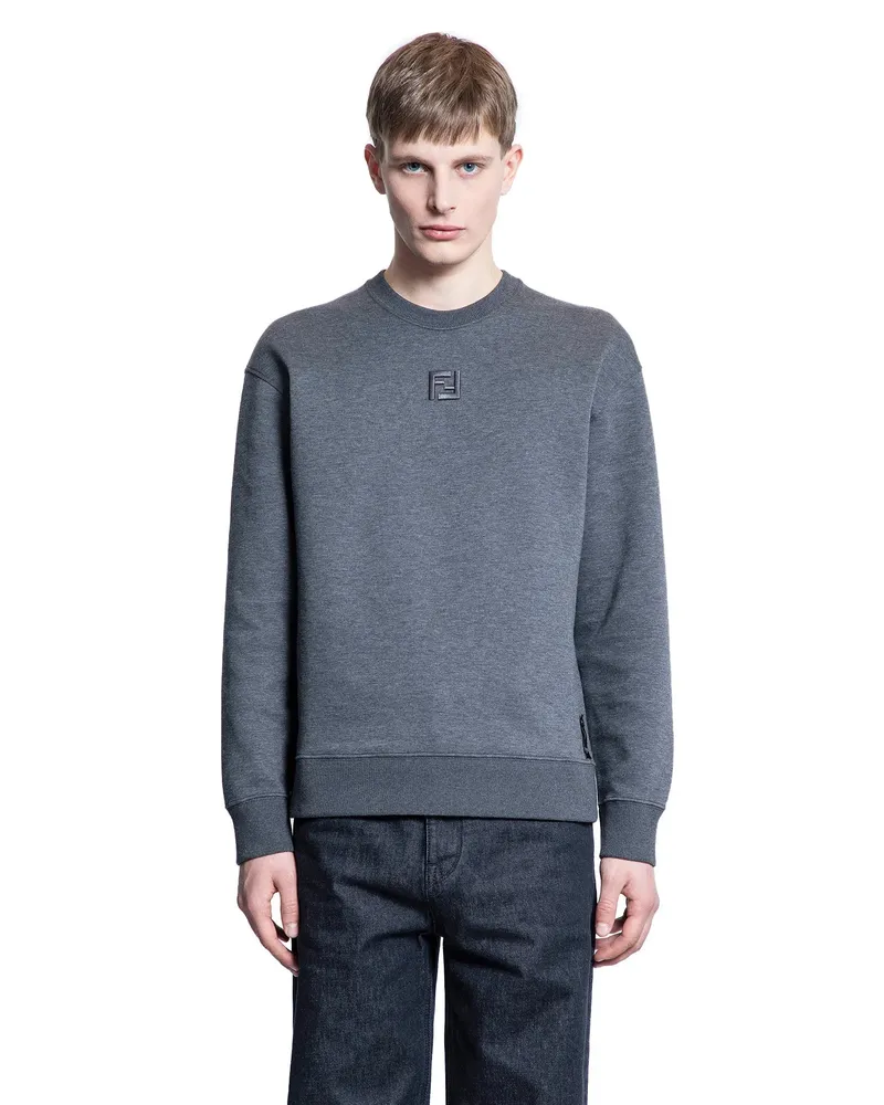 Fendi FF Oversized Sweatshirt Grey