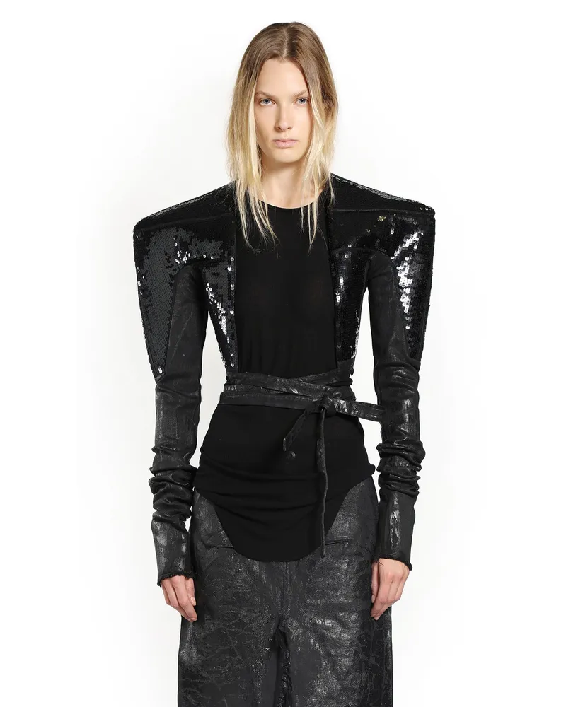 Rick Owens WOMAN BLACK JACKETS Black