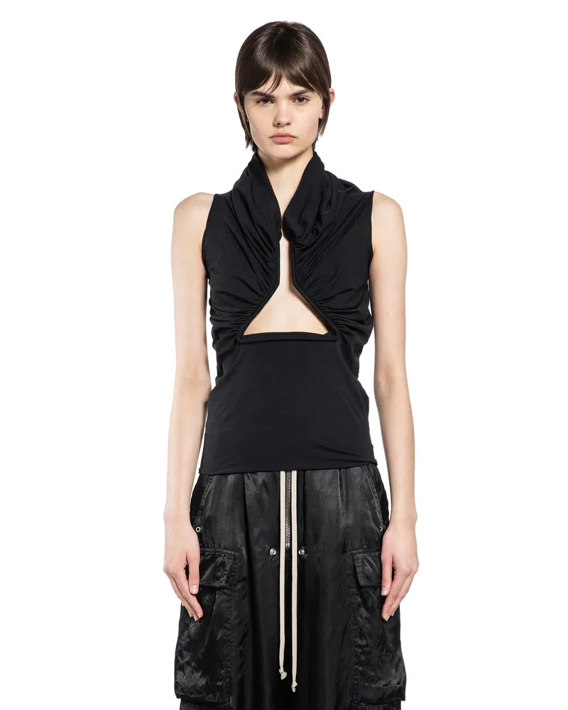 Rick Owens Temple Jersey SS Prong Black