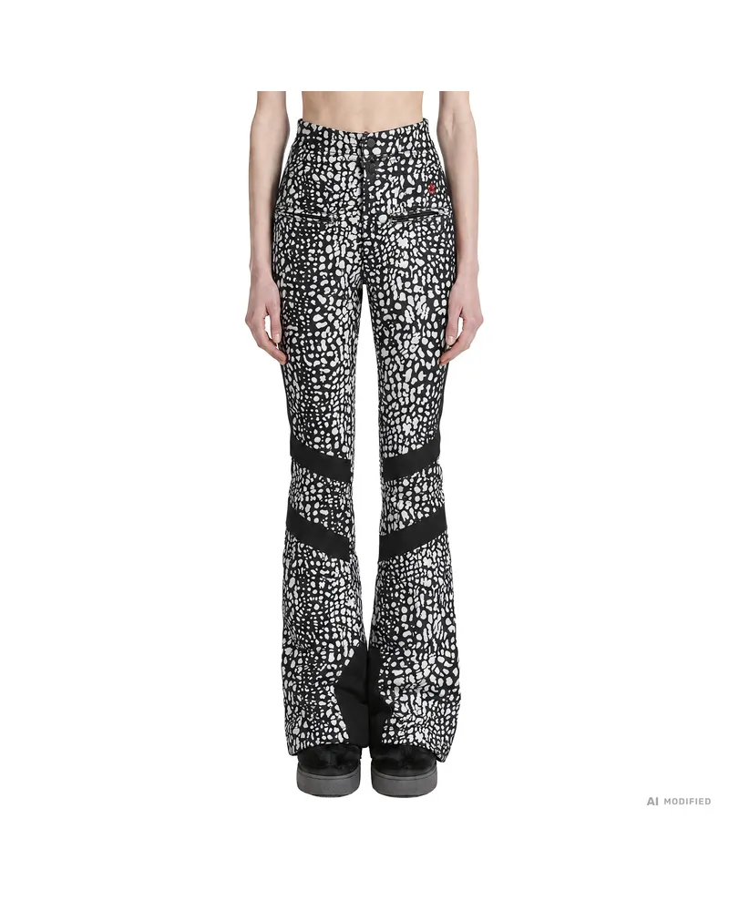Perfect Moment Aurora Flare Ski Pants Black&white