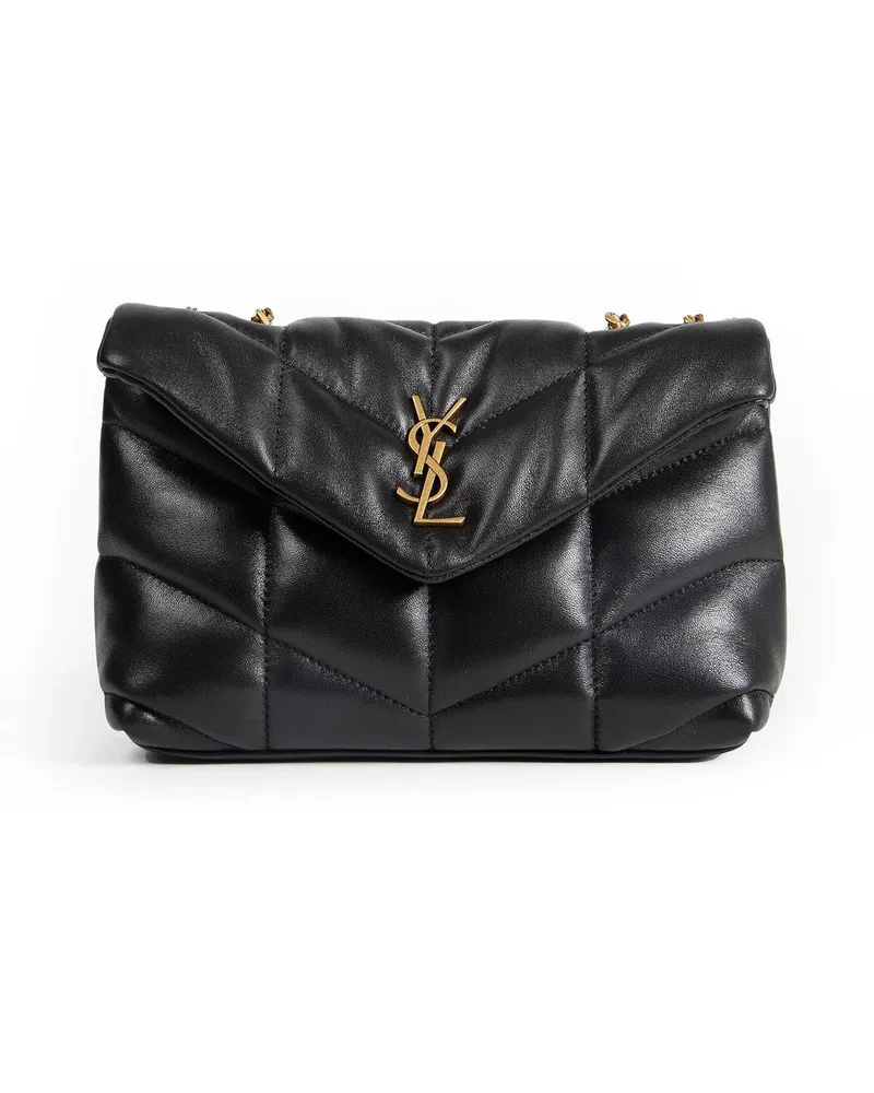 Saint Laurent Toy Puffer in Lambskin Black