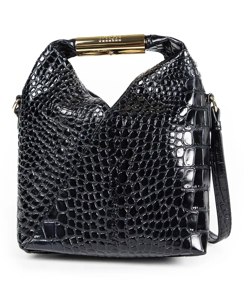 Maison Margiela Japanese Croc Print Small bag Black