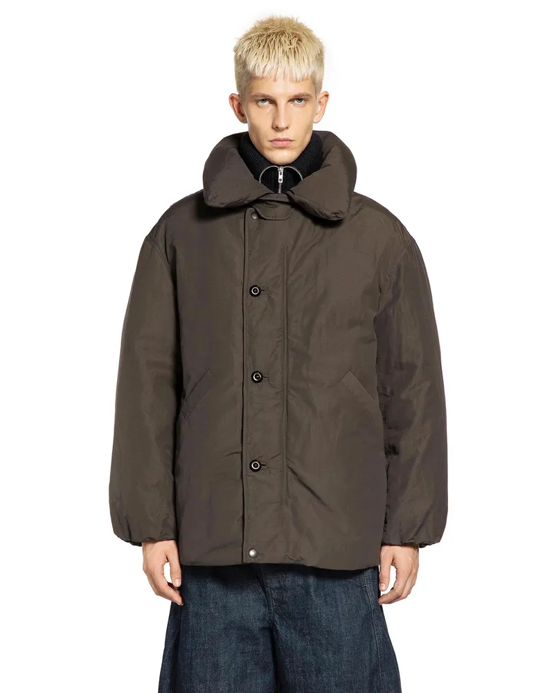 Christophe Lemaire Puffer Blouson Brown