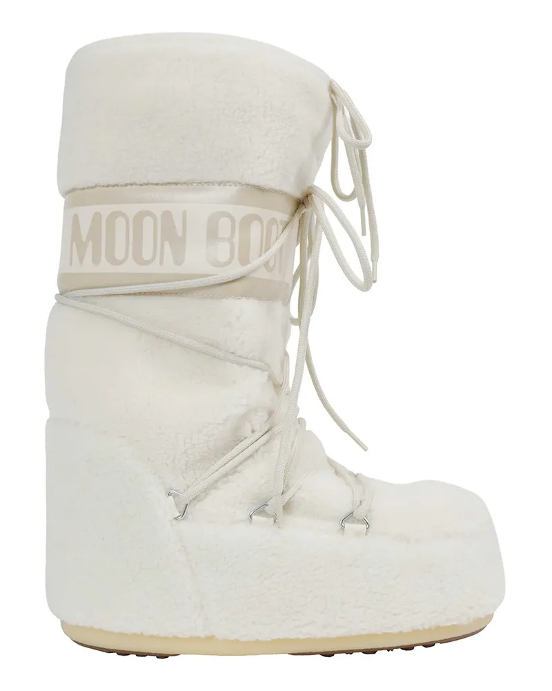 Moon Boot Icon Fleece Boots Off-white