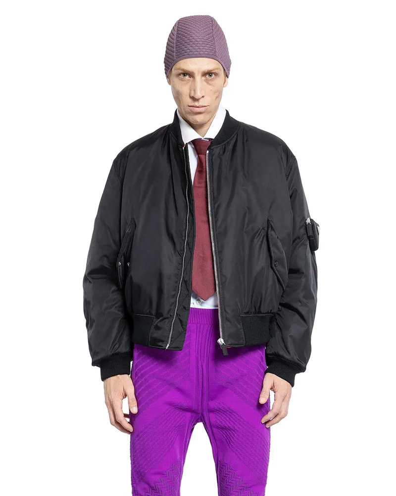 Prada Re-Nylon bomber jacket Black