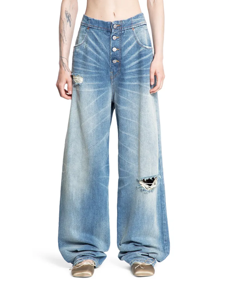 Maison Margiela Twist wide leg jeans Blue
