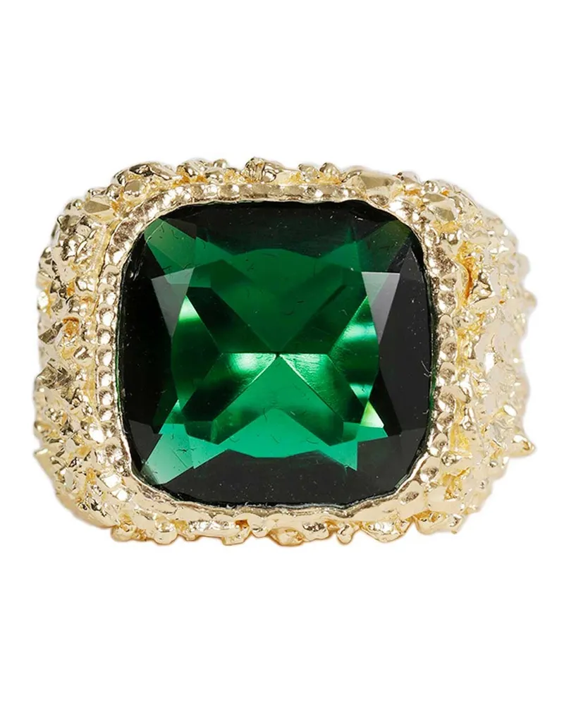 Veneda Carter Large Square Emerald Ring Gold