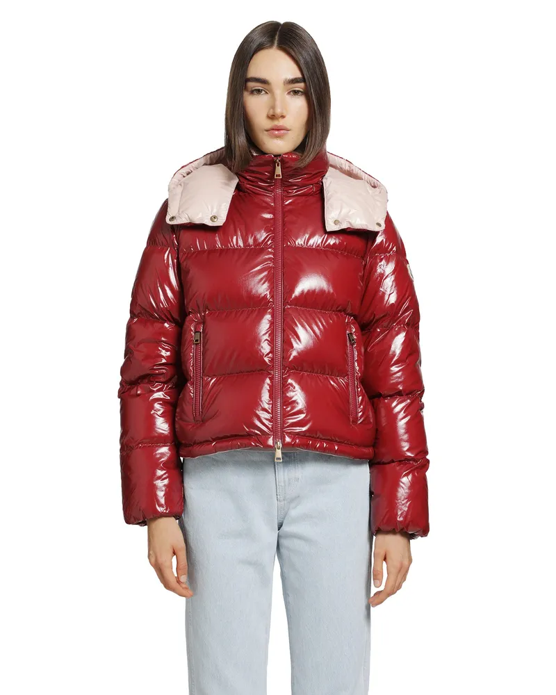 Moncler Niveole Short Down Jacket Red