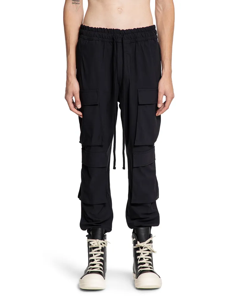 THOM KROM Stretch Nylon Cargo Pants Black