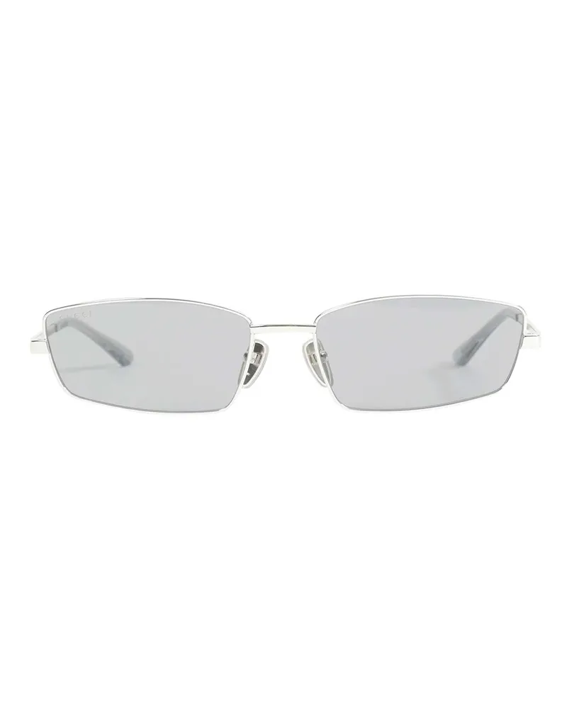 Gucci Rectangular Sunglasses Silver