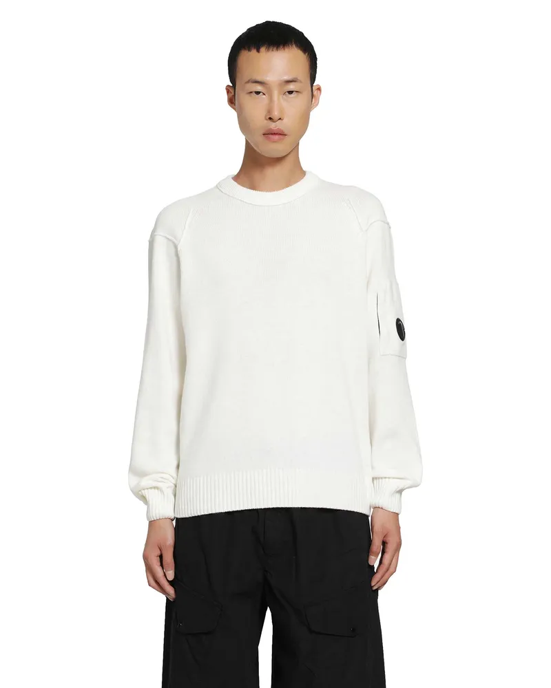C.P. Company Lambswool Sweater White