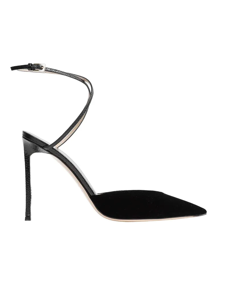Tom Ford Leather and Velvet Selen Pumps Black