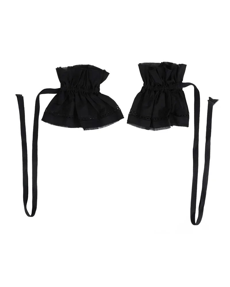 Ann Demeulemeester Suna Ruffled Cuffs Black