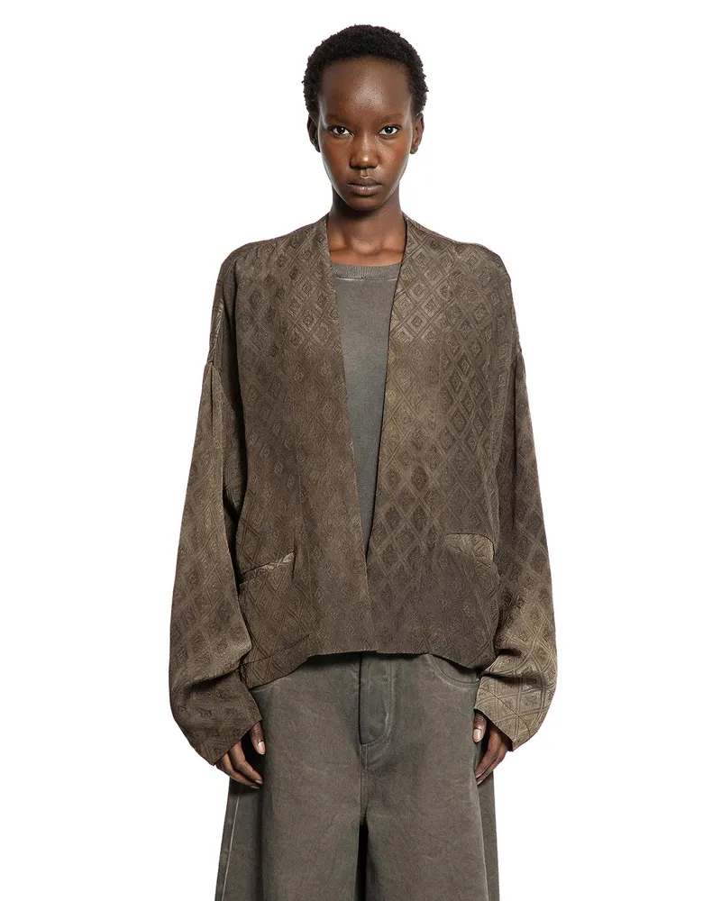 Uma Wang Klarke Kimono Jacket Brown