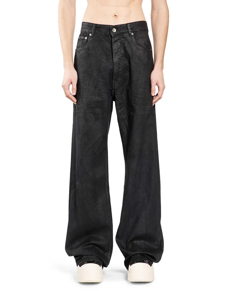 DRKSHDW by Rick Owens Temple Geth Jeans in 8oz Denim Black