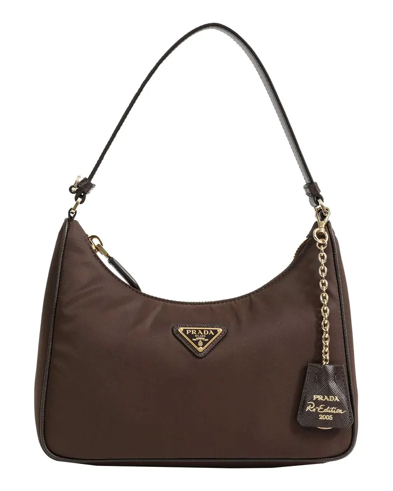 Prada Re-Edition 2005 Re-Nylon and Saffiano Bag Brown
