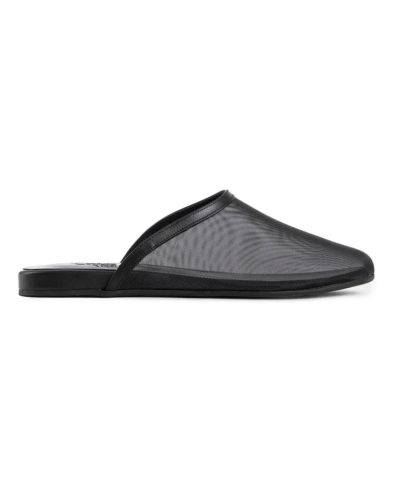 Ancient Greek Sandals The Slipper'' Mule Black