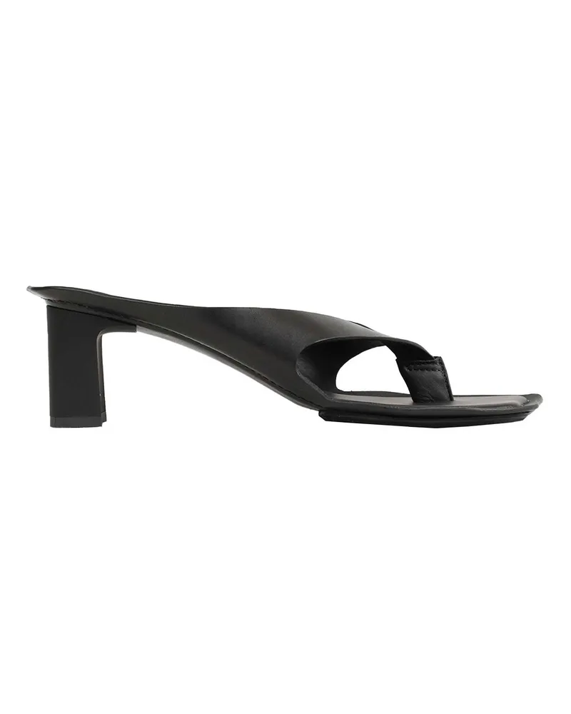 Maison Margiela Anatomic Leather Flip Flop Mules Black