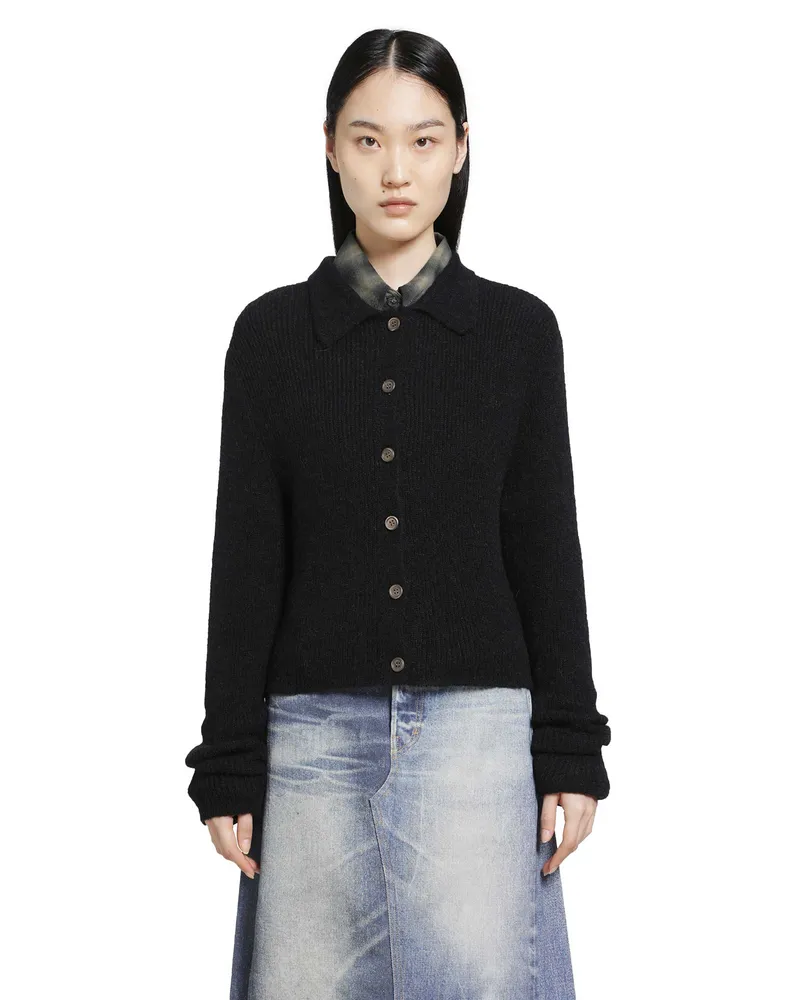 Our Legacy Mazzy Polo Cardigan Black