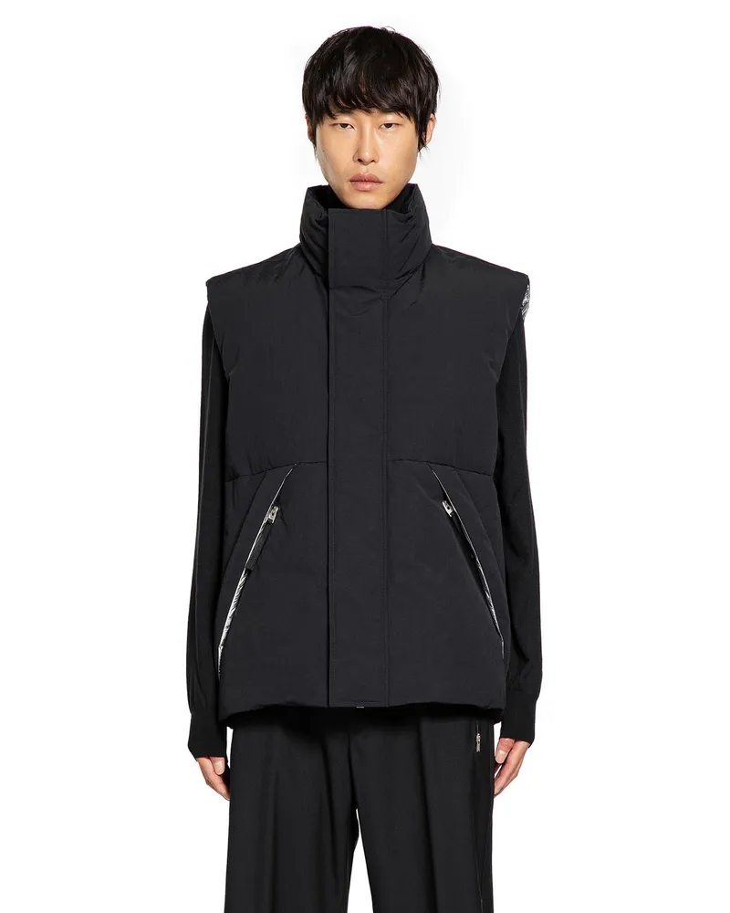 Herno Smooth Sleeveless Padded Jacket Black