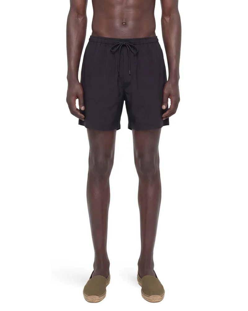 Laneus Lightweight Viscose Shorts Black