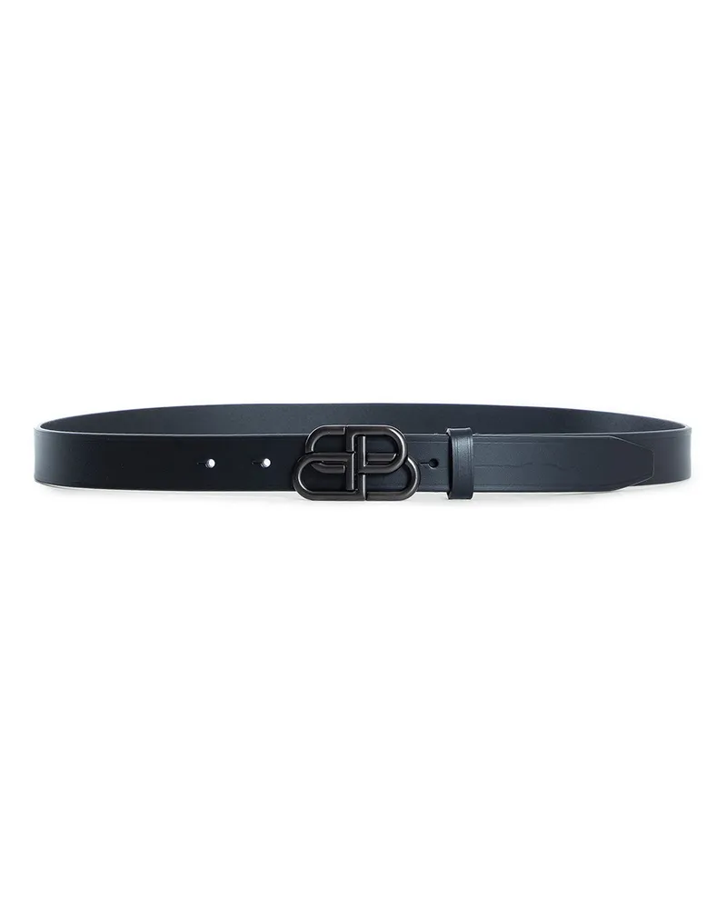 Balenciaga BB Thin Belt Black
