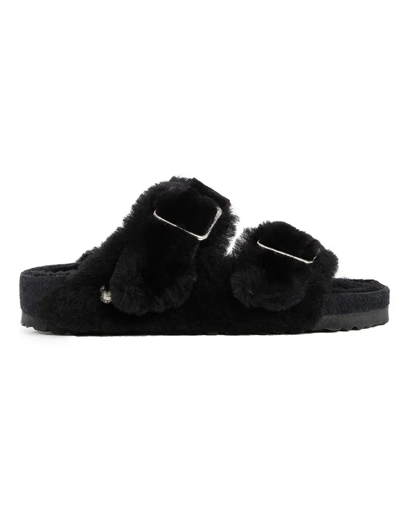 Birkenstock Arizona shearling slides Black