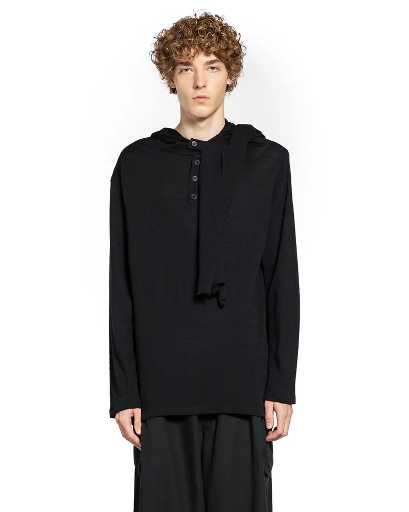 Yohji Yamamoto MAN BLACK SWEATSHIRTS Black