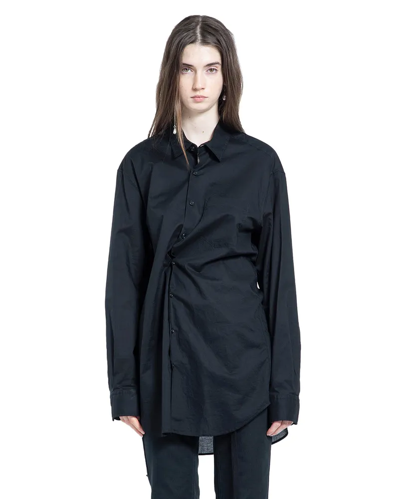 Ann Demeulemeester Elisabeth Long High Comfort Shirt Black