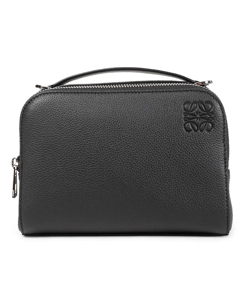 Loewe Mini Camera Crossbody bag in soft grained calfskin Black