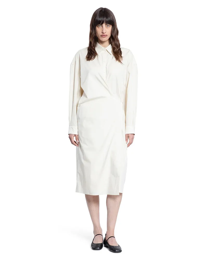 Christophe Lemaire Vestito attorcigliato Off-white