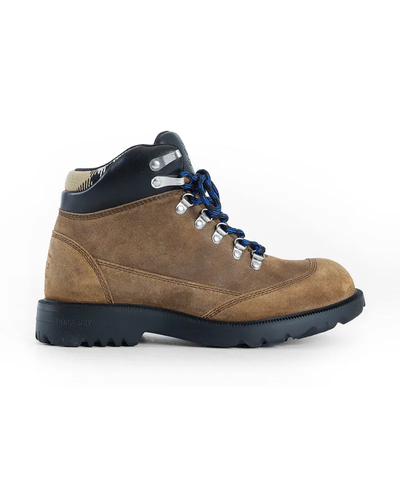 Burberry Suede Moor Hiking Boots Brown