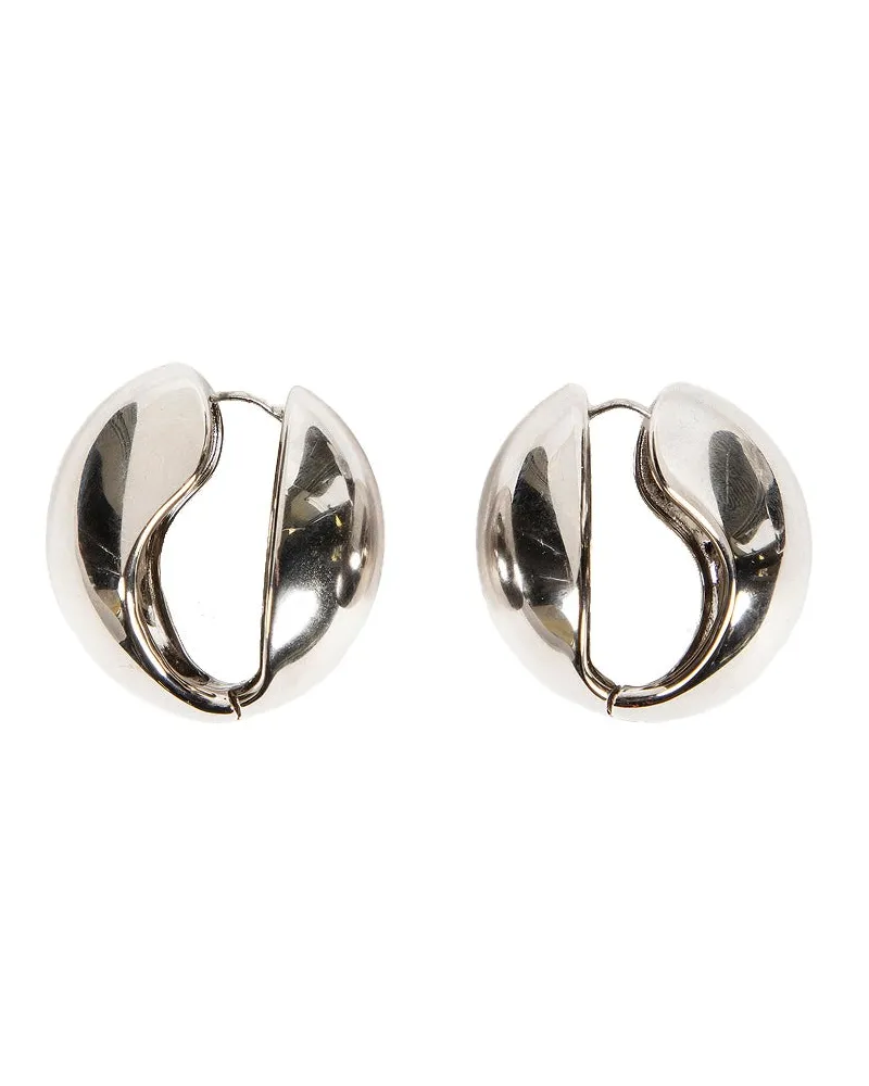 COPERNI XL Logo Creole Earrings Silver