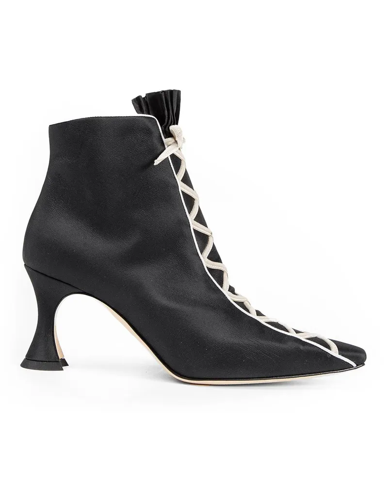 Manolo Blahnik Nolhac Ankle Boots Black