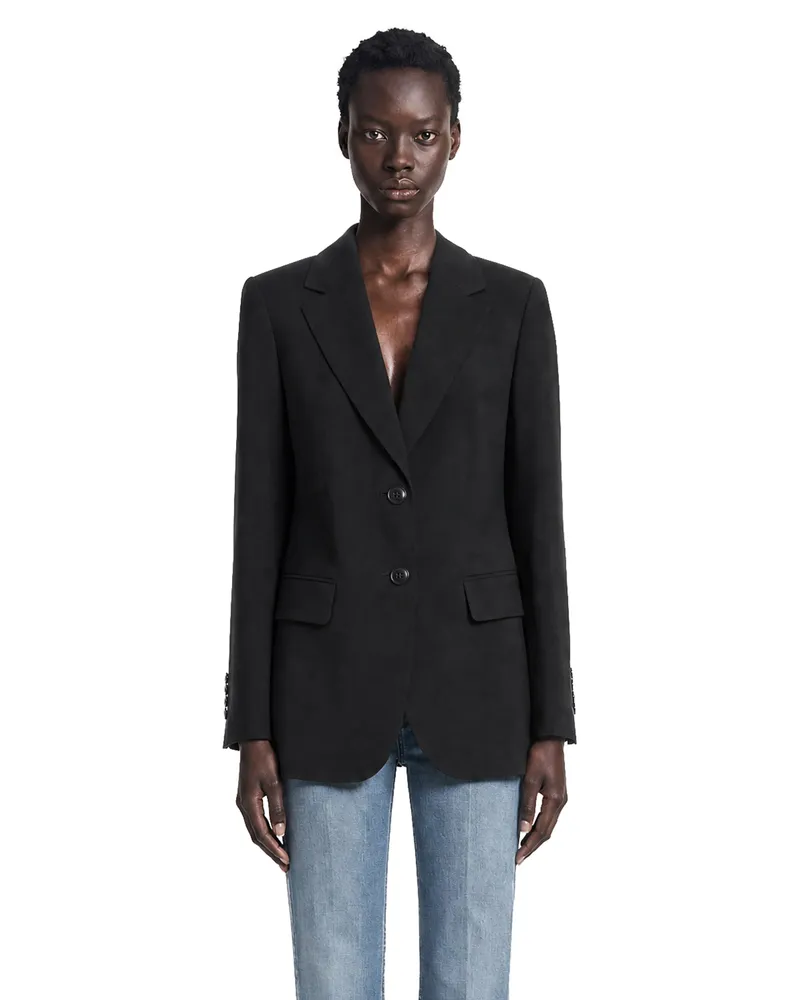 Max Mara Woollen Cloth Blazer Black