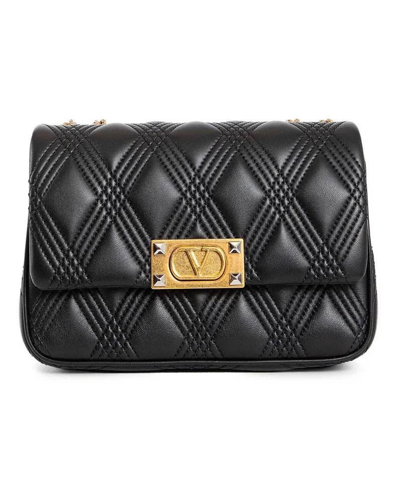 Valentino Garavani Borsa a Tracolla Media Garavani Quiltie 67 Black