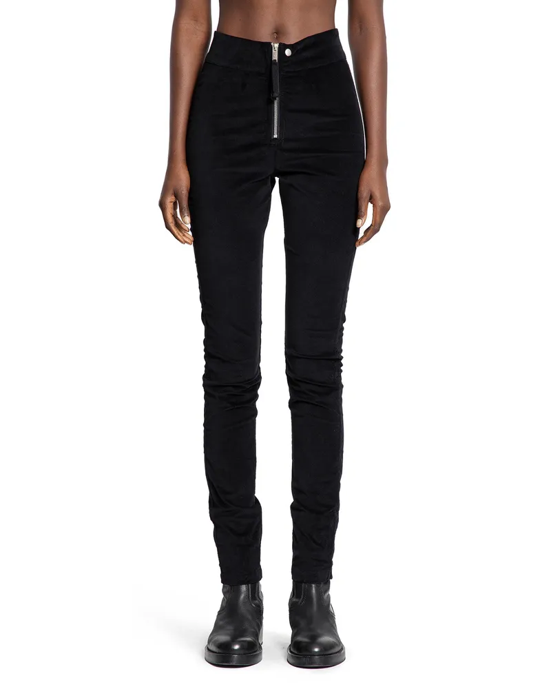 THOM KROM Pantaloni slim in velluto Black