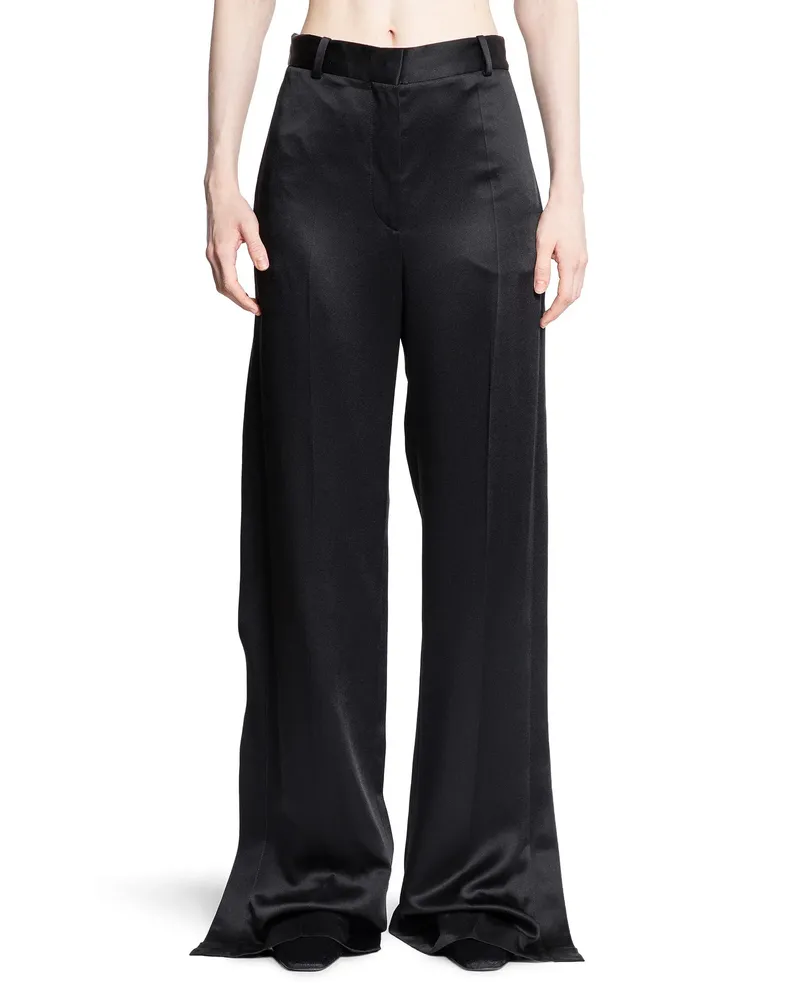 Totême Cuff-slit trousers Black